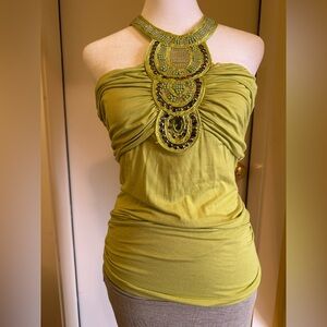 Y2K 2000s beaded halter top